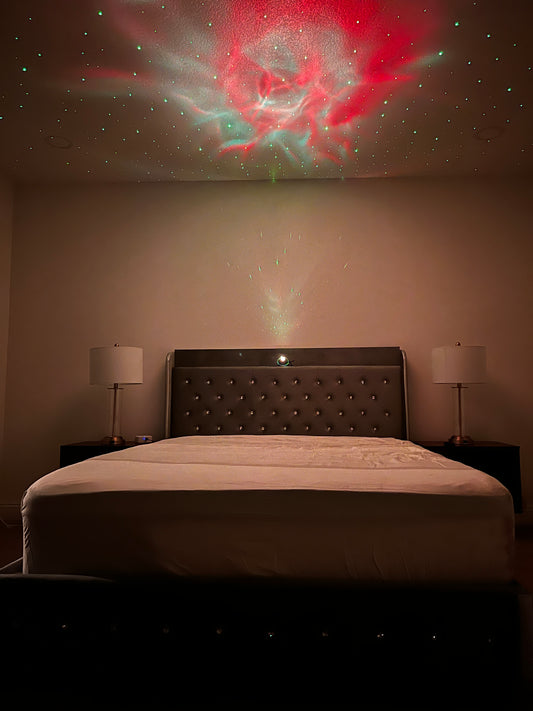 Music Galaxy Light Bed Frame with Side Panels